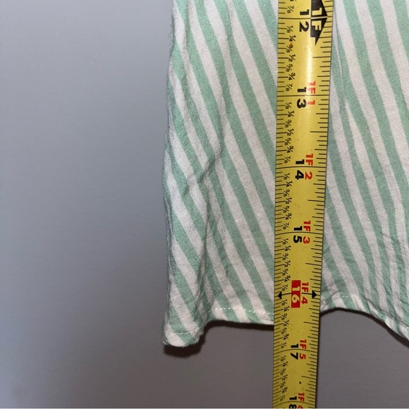 Lily Rose Green and White A-line Mini Skirt - Picture 4 of 6